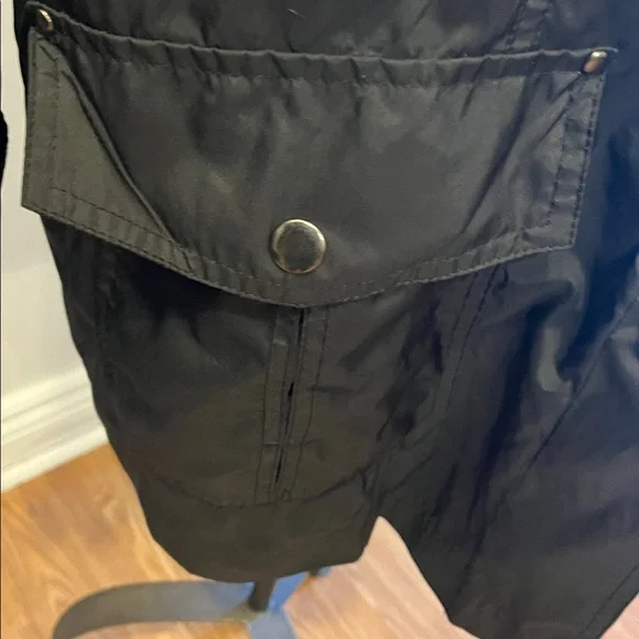 PENMANS Black Raincoat Rain Jacket Liked Snaps Details 1X - Picture 3 of 11